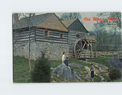 #ad Postcard Old Water Mill Steeles Tavern Virginia USA $3.46