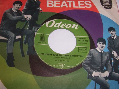 7'' The Beatles Slow down & I'm happy just to Dance with you - 1964 KLC # 3269