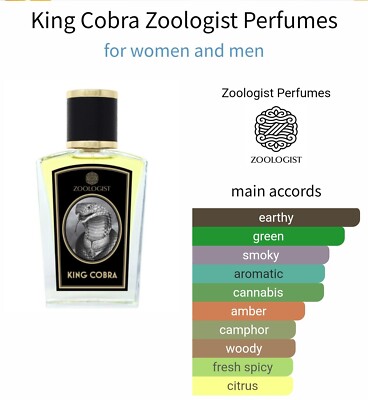 KING COBRA EXTRAIT DE PARFUM 2OZ/60ML BY ZOOLOGIST SEALED