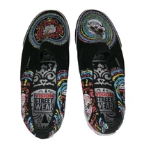 Vtg Vision Street Wear Shoes Sugar Skull Day of the Dead Size 6.5~5.5~38.5~24.5