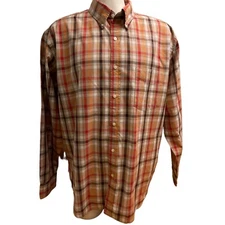 J Crew Shirt XL Men Long Sleeve Button Down Pocket Checked Cotton