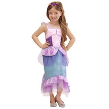 NIXE KOSTÜM & HAARREIF KINDER Karneval Fasching Meerjungfrau Kleid Mädchen  0218