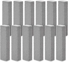 12-Pack Pumice Stones for Cleaning - Toilet Bowl Cleaner and Scouring Sticks for