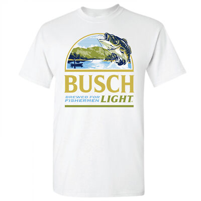 TheCHIVE Busch Beer Fish Outdoors Graphic T-Shirt - Casual Tee For Fishing, Boating, Camping - View #3