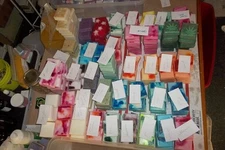LOT OF 12-HOME-MADE GOATS MILK, COCOA,MANGO, SHEA BUTTER SOAP..U-PICK..4 OZ BARS