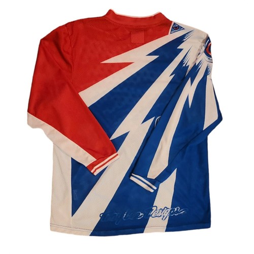 Troy Lee Designs Jersey Youth XL Motocross Lightweight Mesh NWOT Red White Blue - Picture 2 of 6