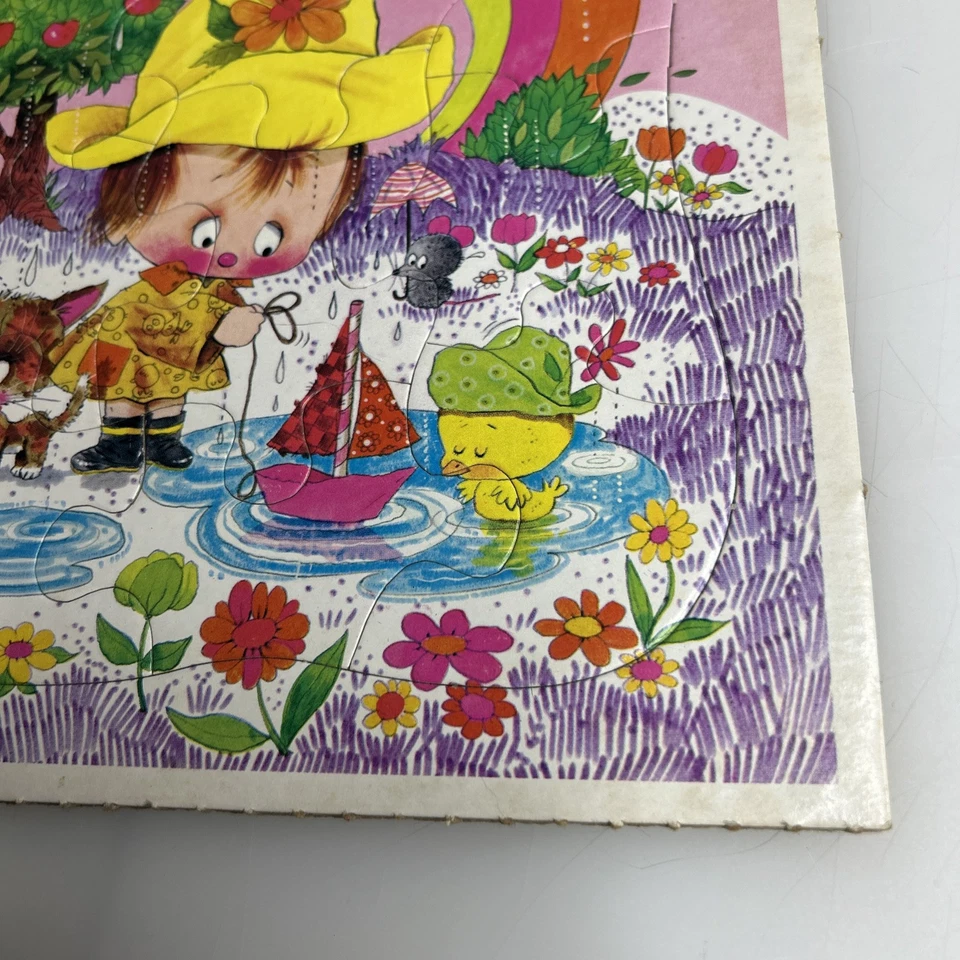 Vintage Frame-Tray Puzzle Small Sailor By The Rainbow Works  - Image 4 of 4