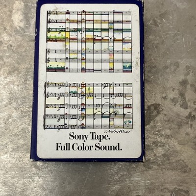 Sony  Full Color Sound  Advertising Playing Cards Deck w/ Box Vintage Pre-1970