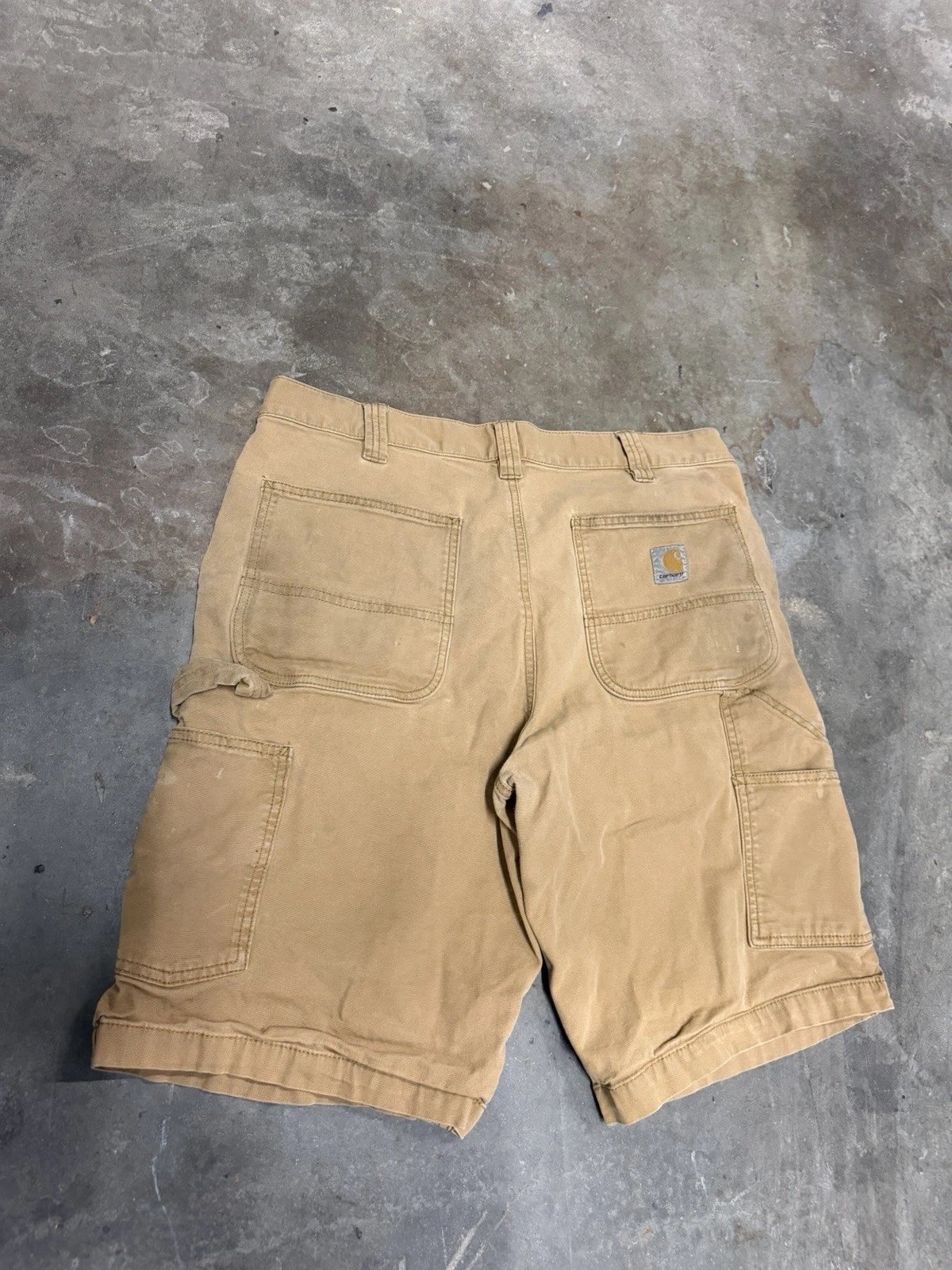 Carhartt Men's Shorts Size 34 Relaxed Fit Tan Rugged Workwear 102514-918