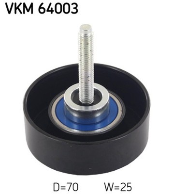 SKF Umlenk-/Führungsrolle Keilrippenriemen VKM 64003 für MAZDA MX CX BL GG 70mm