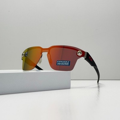 Oakley OO4139 Luplate Sunglasses Black Prizm Ruby Polarized New