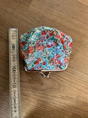 Mini Geldbeutel, Accessorize Portemonnaie Vintage, Retro Blumen Täschchen  neu