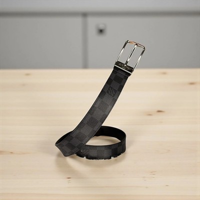 Louis Vuitton Pont Neuf 35mm Belt   Damier Graphite Canvas