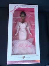 PINK RIBBON BARBIE K7813 2006 KOMEN BREAST CANCER FOUNDATION BC PINK LABEL