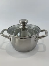 David Burke Gourmet Pro Heavy Stainless 2.4-Qt Sauce Pans Pot With Strainer