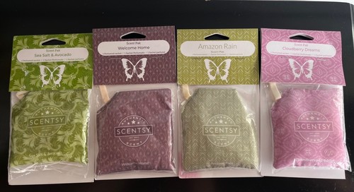 Brand NEW Scentsy Scent Paks Lot of 4 Cloudberry Rain Home Avacado - 第 1/6 張圖片