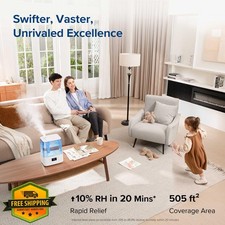 LEVOIT Classic300S 6L Smart Humidifier Top Fill Diffuser Gray