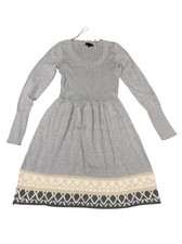 T/O Sweater Dress Juniors Large Gray