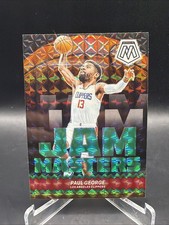 Paul George 2023-24 Panini Mosaic #4 Jam Masters Mosaic Green Prizm Clippers