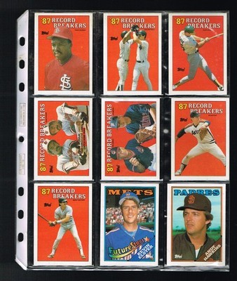 TOPPS   1987  791 CARDS TOTAL  ..STARTING BID @  4 CENTS/CARD