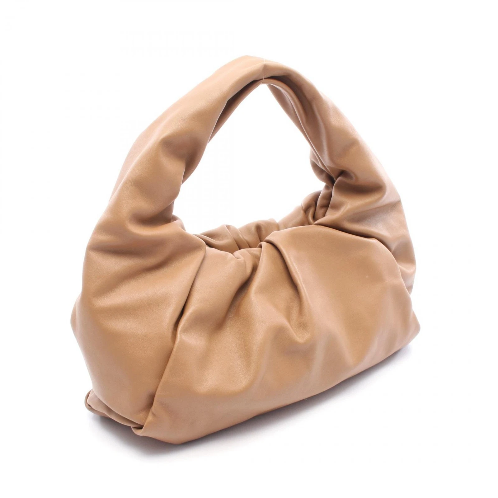 BOTTEGA VENETA The Shoulder Pouch Borsetta 610524 Pelle di Agnello Marrone Usato Do