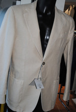 SANTANIELLO SARTORIALE GIACCA TESSUTO COTONE+LINO TG 50 450,00 CART. CZ2 BP