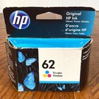 Oryginalny trójkolorowy wkład atramentowy HP 62 ~ cyjan żółty purpurowy ~ Exp 08/2022