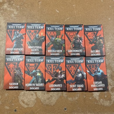 Kill Team Datacards Lot Bundle FREE SHIPPING New Kasrkin Corsair Ratings Wrecka