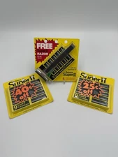 Schick Super II Razor Set NOS Includes (2) NOS Blade Packages
