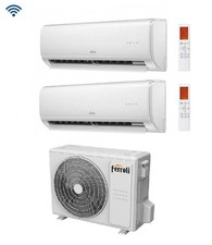 Climatizzatore Ferroli Dual Split Inverter Giada M 9000+9000 BTU Con 18-2 Wi-Fi