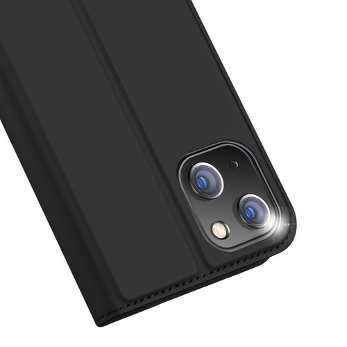 Etui do iPhone 15 Plus pokrowiec z klapką i portfelem Dux Ducis Skin Pro - czarn - Zdjęcie 4 z 12
