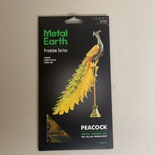 Fascinations Metal Earth ICONX Peacock 3D Model Kit
