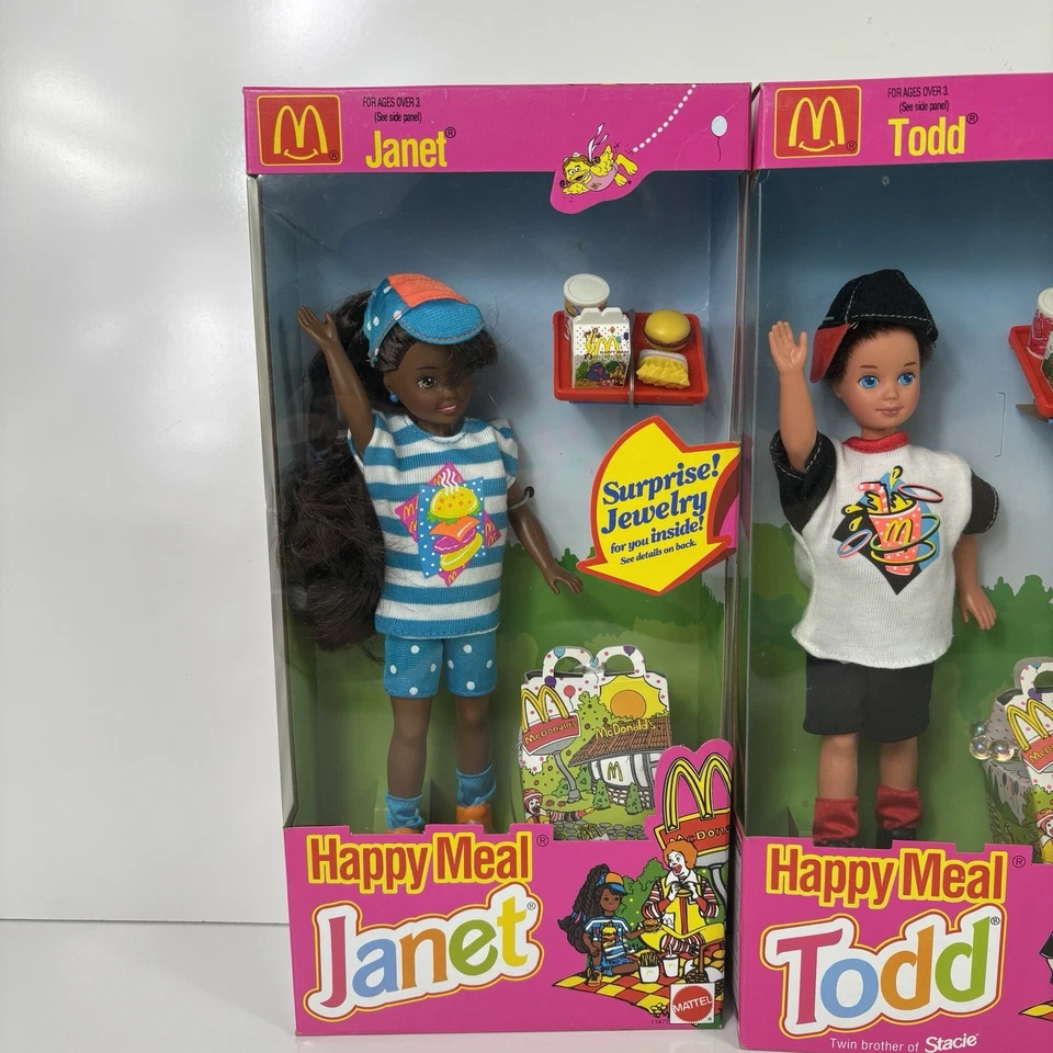 Lote De Colección 1993 De 4 McDonald’s Happy Meal Barbies Janet Todd Stacie Whitney Foto 2 de 4