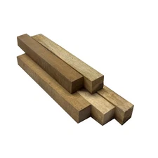 Lot of Golden Acacia Pen Blank 3/4x 3/4x 6  Turning Wood Block- Free US Shipping