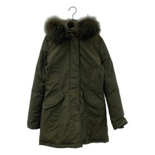 WOOLRICH | Piumino pelliccia di volpe parka artico lusso XS kaki donna usato KLDR-0