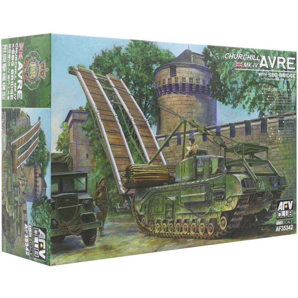 AFV Club 1/35 Churchill MK.IV AVRE Tank SBG Bridge Model Kit