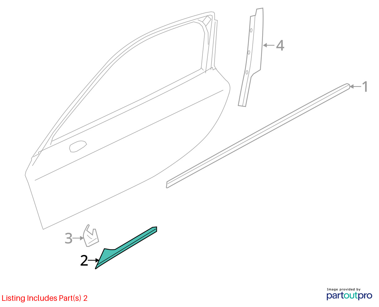 2014‑2020 BMW i8 I12 Coupe Right Side Seat Belt Guide Cover Trim 7326598 OEM