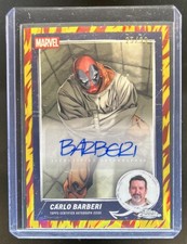2025 Topps Chrome Deadpool Carlo Barberi Auto Human Torch Red & Orange Lava #/39