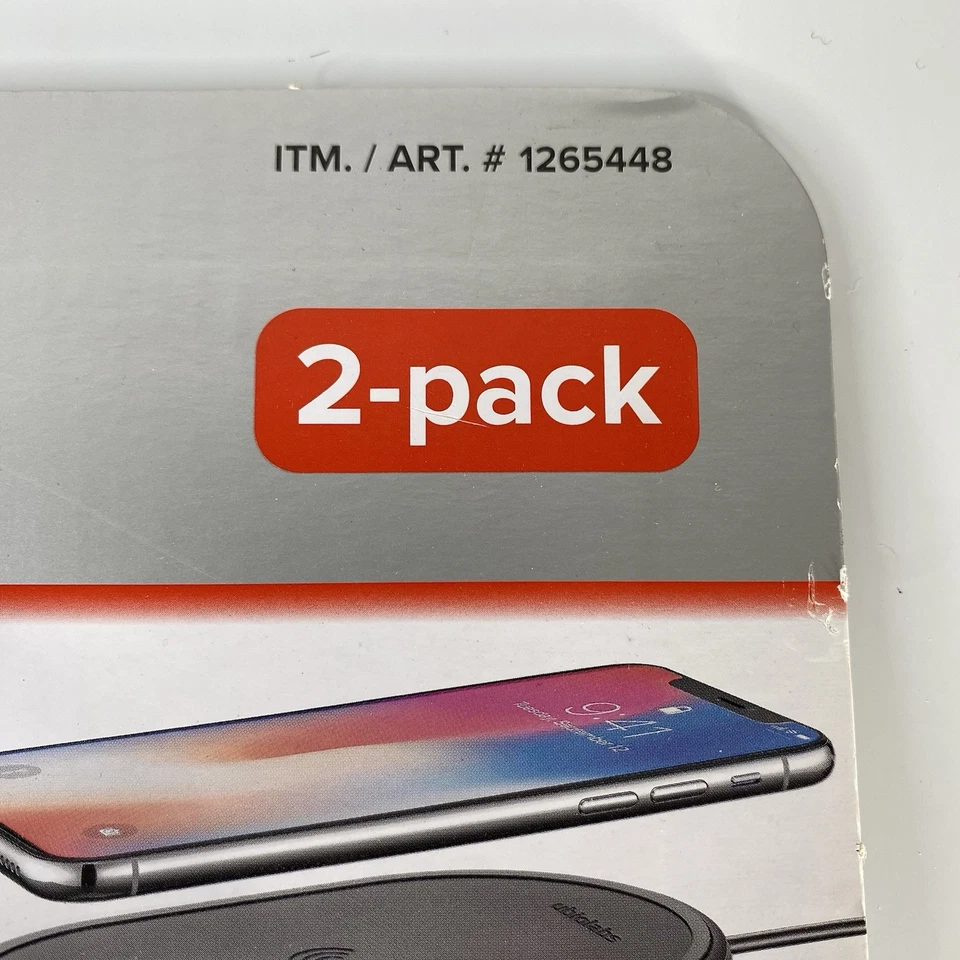 Ubiolabs Wireless Fast Charging Pads 2 Pk Qi for Cell Phones Apple Android - Image 3 of 4