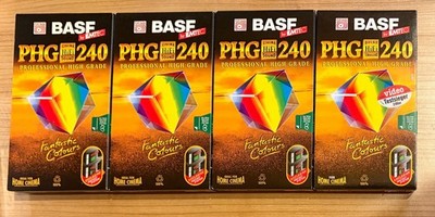 4x BASF by EMTEC PHG 240 VHS Videokassetten  OVP