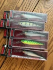 RAPALA MINNOW RAP 09's==5 with 3  COLORED FISHING LURES=DISCONTINUED