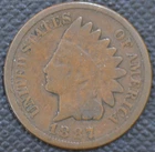 1887  G-VG  Indian Head Cent