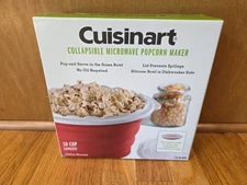 Cuisinart Collapsible Microwave Popcorn Maker, Red