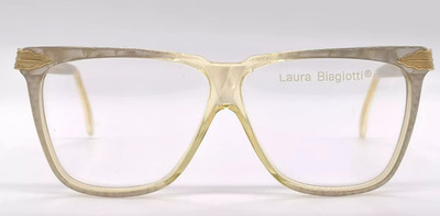 Vintage Laura Biagiotti V74 Vollrand Brillengestell Damen Eyeglasses Frame 80s