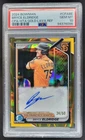 2024 Bowman Bryce Eldridge Chrome Prospect Auto Gold Lava /50 PSA 10 Giants JE2