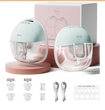 NCVI Breast Pump Hands Free 8131, Wearable Breastfeeding Pump with 4 Modes
