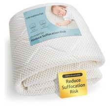 Waterproof Crib Mattress Protector Pad,100 Breathable
