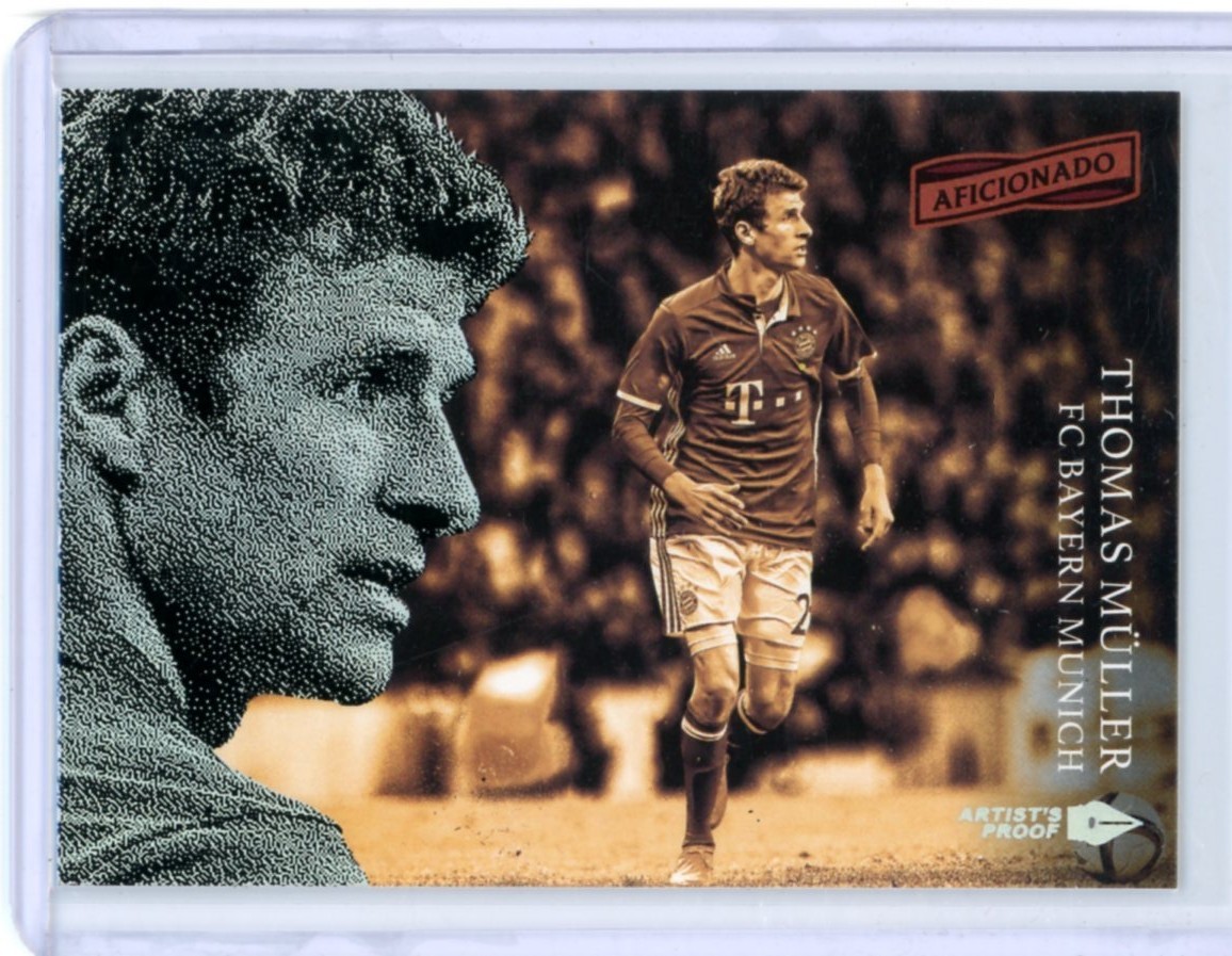 2016-17 PANINI AFICIONADO SOCCER ARTISTS PROOF THOMAS MULLER #97