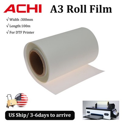 30cm*100m Roll Film DTF Transfer Film For Direct Transfer A3 DTF Printer Roll