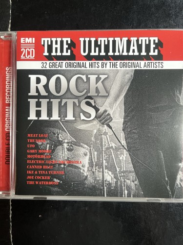 THE ULTIMATE ROCK HITS Barely Used 32 Track Compilation Cd Pop 60s 70s 80s 90s